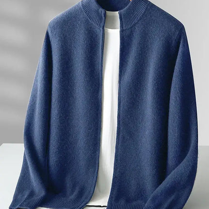 Cárdigan de Merino con Cresta