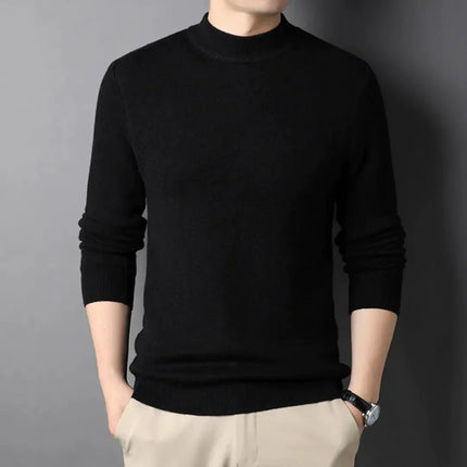 Suéter de cuello alto slim para hombre